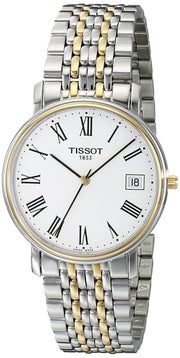  Shop Authentic Tissot T Classic Desire White Dial Two Tone Watch For Men - T52.2.481.13 - Luxxuri