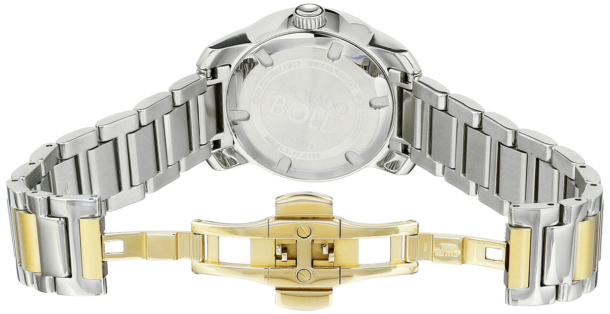  Shop Authentic Movado Bold Silver Dial Two Tone Steel Strap Watch for Women - 3600245 - Luxxuri