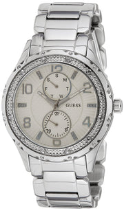  Shop Authentic Guess Siren White Dial Silver Steel Strap Watch for Women - W0442L1 - Luxxuri