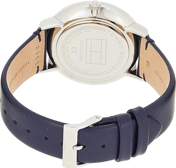  Shop Authentic Tommy Hilfiger Jenna White Dial Blue Leather Strap Watch for Women - 1782072 - Luxxuri