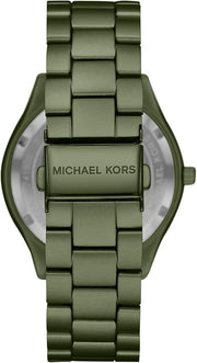  Shop Authentic Michael Kors Slim Runway Green Dial Green Steel Strap Watch for Women - MK4526 - Luxxuri