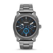  Shop Authentic Fossil Machine Chronograph Brown Dial Grey Steel Strap Watch for Men - FS4931 - Luxxuri