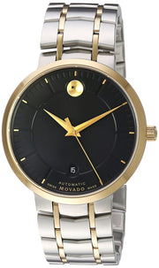  Shop Authentic Movado 1881 Automatic Black Dial Two Tone Steel Strap Watch For Men - 0606916 - Luxxuri
