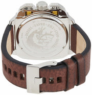  Shop Authentic Diesel BAMF Chronograph Beige Dial Brown Leather Strap Watch For Men - DZ7343 - Luxxuri