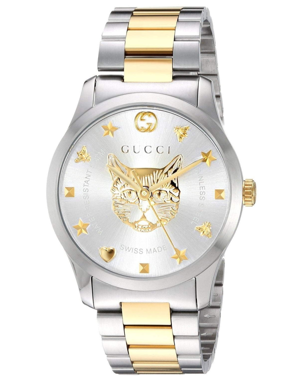  Shop Authentic Gucci G Timeless Silver Dial Two Tone Steel Strap Watch For Women - YA1264074 - Luxxuri