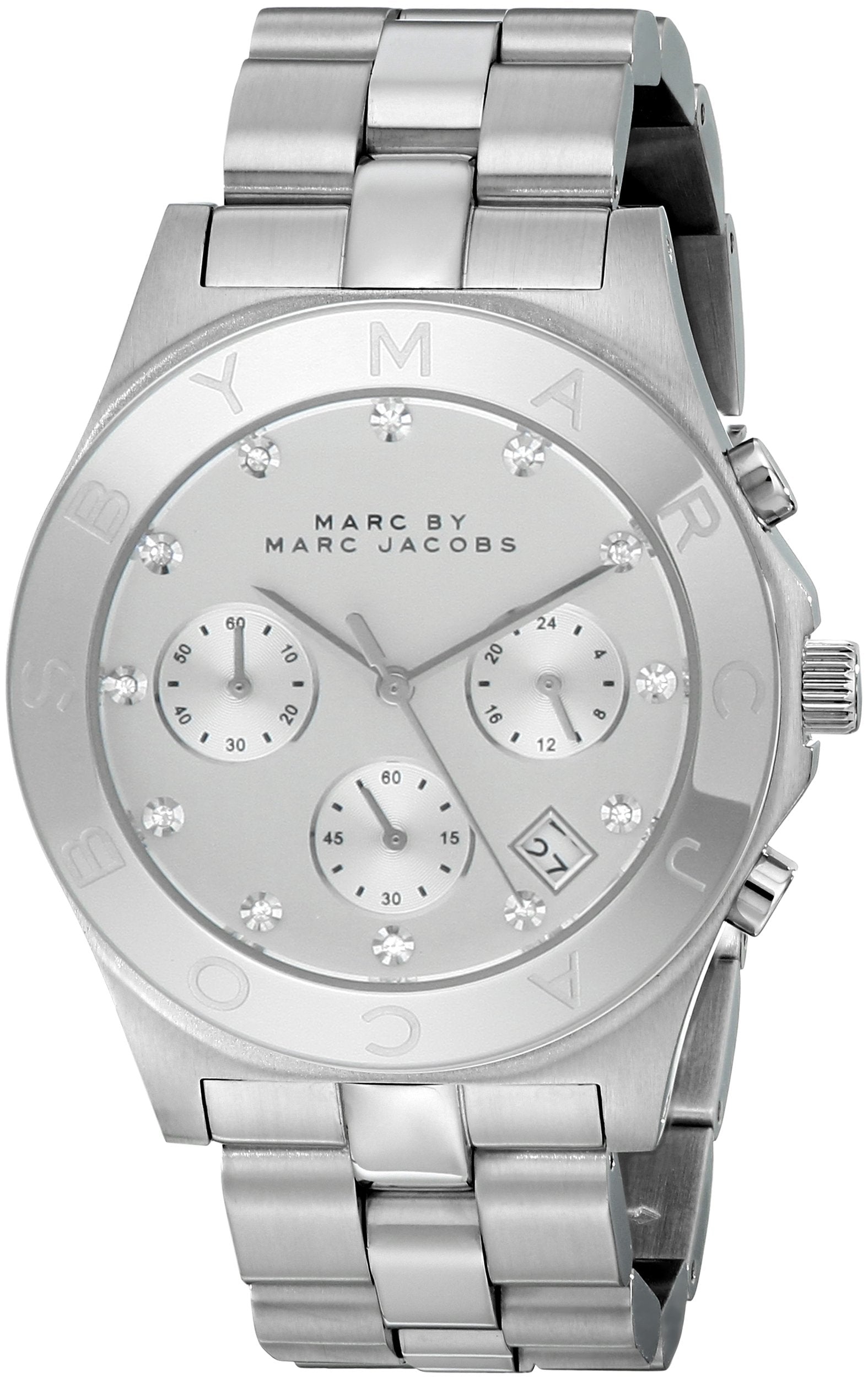  Shop Authentic Marc Jacobs Blade White Dial SIlver Steel Strap Watch for Women - MBM3100 - Luxxuri