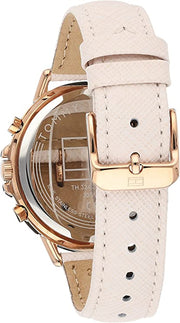  Shop Authentic Tommy Hilfiger Carly Cream Dial Cream Leather Strap Watch for Women -1781789 - Luxxuri