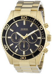  Shop Authentic Guess Chaser Chronograph Black Dial Gold Steel Strap Watch for Men - W0170G2 - Luxxuri
