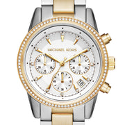  Shop Authentic Michael Kors Ritz White Dial Two Tone Steel Strap Watch for Women - MK6474 - Luxxuri
