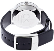  Shop Authentic Calvin Klein Minimal Black Dial Black Leather Strap Watch for Men - K7621107 - Luxxuri