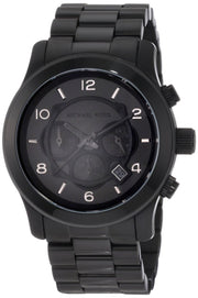  Shop Authentic Michael Kors Runway Chronograph Black Dial Black Steel Strap Watch for Men - MK8157 - Luxxuri
