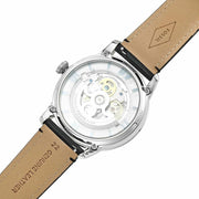  Shop Authentic Fossil Townsman Automatic Skeleton Blue Dial Black Leather Strap Watch for Men - ME3200 - Luxxuri