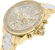  Shop Authentic Michael Kors Wren Diamonds Gold Dial Two Tone Steel Strap Watch for Women - MK6157 - Luxxuri