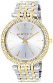  Shop Authentic Michael Kors Darci Silver Dial Two Tone Stainless Steel Strap Watch for Women - MK3215 - Luxxuri