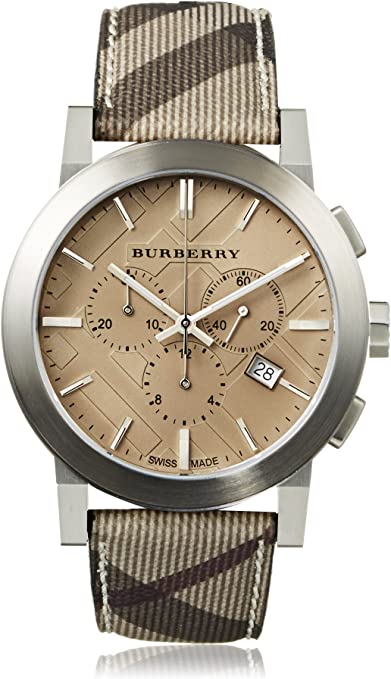  Shop Authentic Burberry The City Smoked Brown Dial Brown Leather Strap Watch for Men - BU9361 - Luxxuri