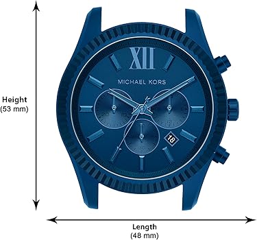  Shop Authentic Michael Kors Lexington Chronograph Blue Dial Blue Steel Strap Watch For Men - MK8791 - Luxxuri