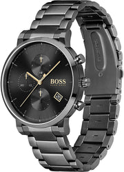  Shop Authentic Hugo Boss Integrity Black Dial Black Steel Strap Watch for Men - 1513780 - Luxxuri