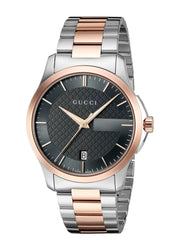  Shop Authentic Gucci G Timeless Grey Dial Two Tone Steel Strap Watch For Men - YA126446 - Luxxuri