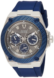  Shop Authentic Guess Legacy Grey Dial Blue Silicone Strap Watch For Men - W1049G1 - Luxxuri