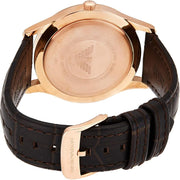  Shop Authentic Emporio Armani Beta Chronograph White Dial Brown Leather Strap Watch For Men - AR1915 - Luxxuri