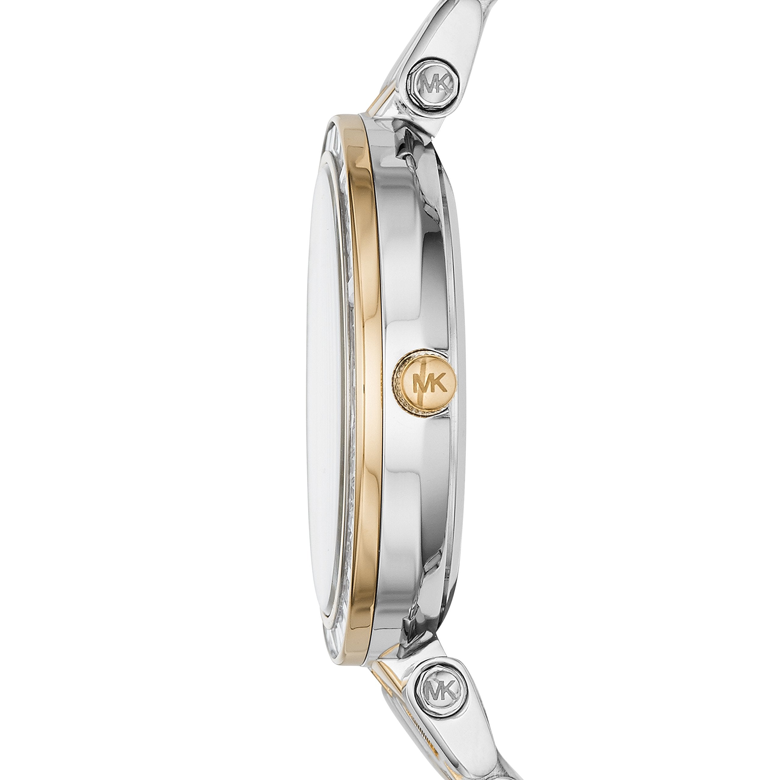  Shop Authentic Michael Kors Darci Silver Dial Two Tone Steel Strap Watch for Women - MK3405 - Luxxuri