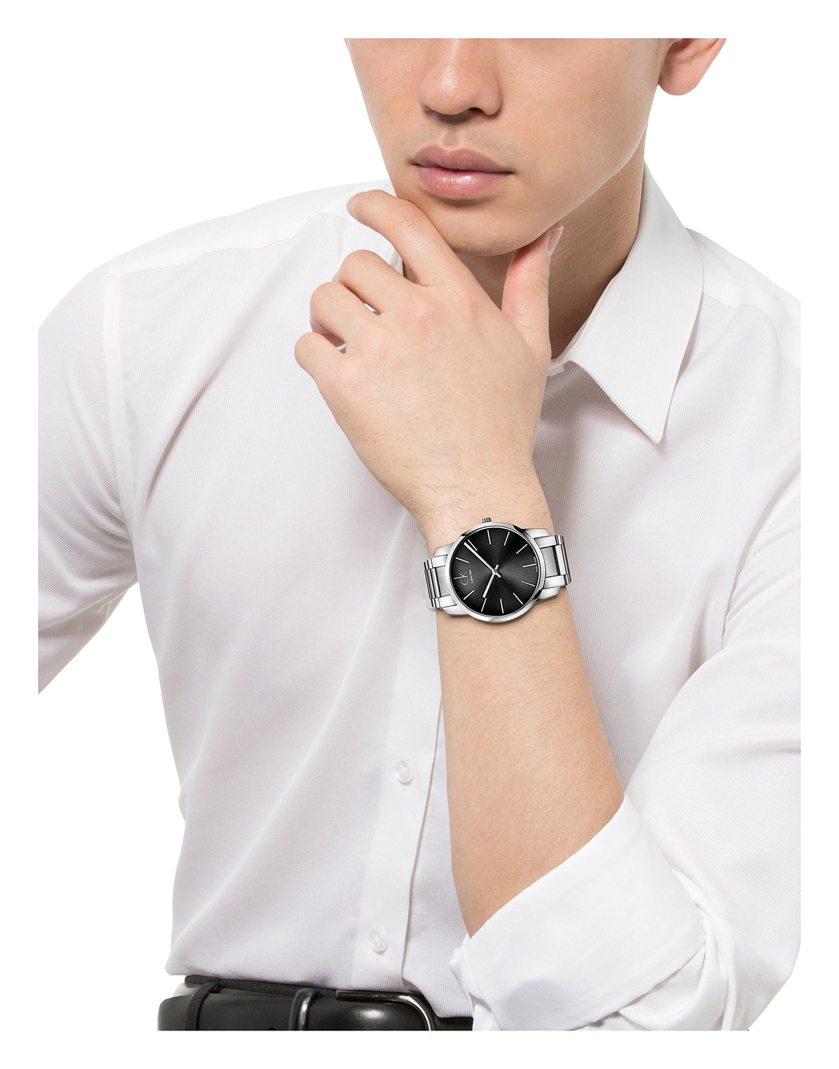  Shop Authentic Calvin Klein City Black Dial Silver Steel Strap Watch for Men - K2G21161 - Luxxuri