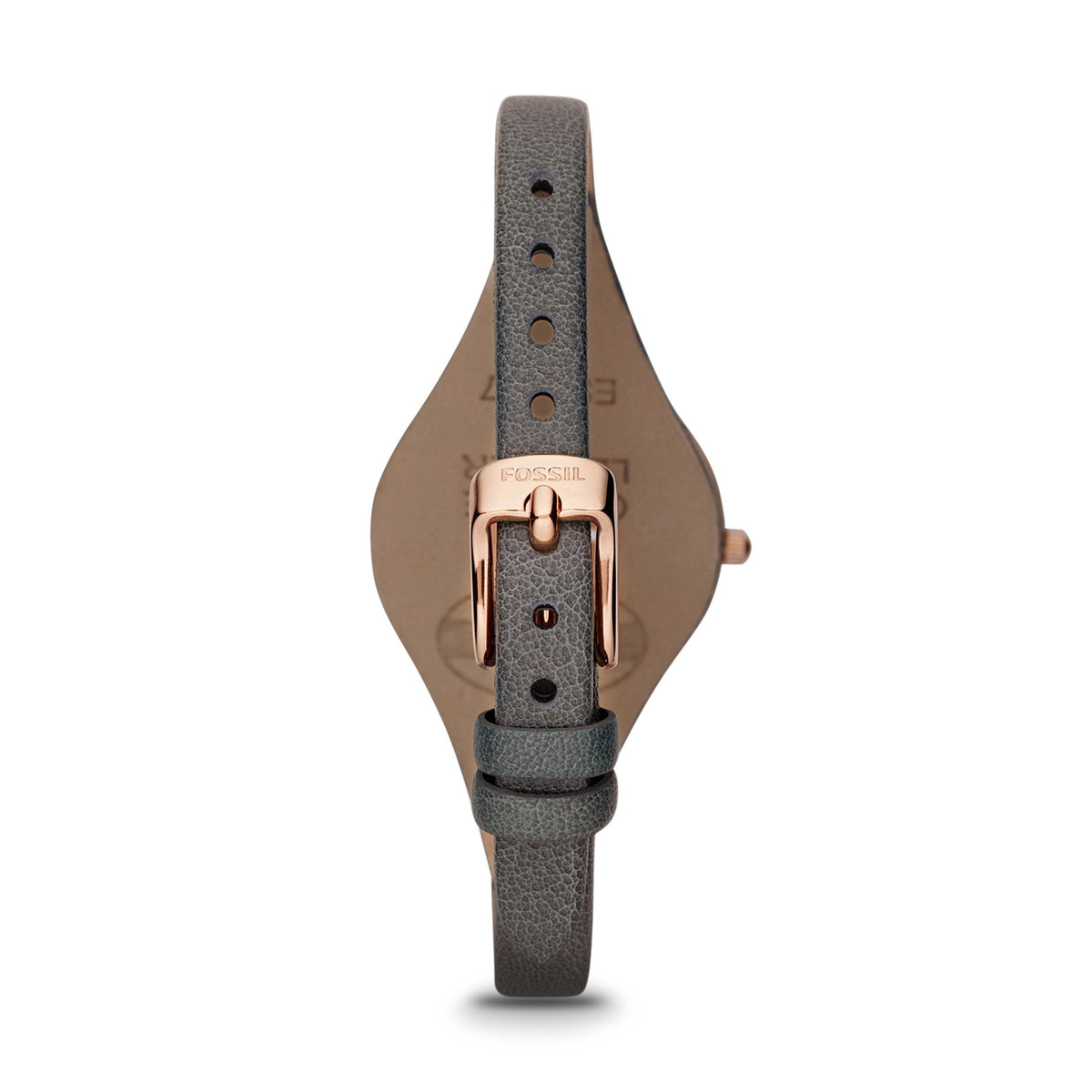  Shop Authentic Fossil Georgia Smoke Grey Dial Grey Leather Strap Watch for Women - ES3077 - Luxxuri