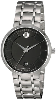  Shop Authentic Movado 1881 Automatic Black Dial Silver Steel Strap Watch for Men - 606914 - Luxxuri