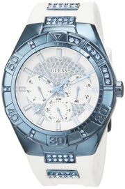  Shop Authentic Guess Luna Diamonds White Dial White Rubber Strap Watch for Women - W0653L2 - Luxxuri