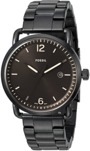  Shop Authentic Fossil The Commuter Brown Dial Black Steel Strap Watch for Men - FS5277 - Luxxuri