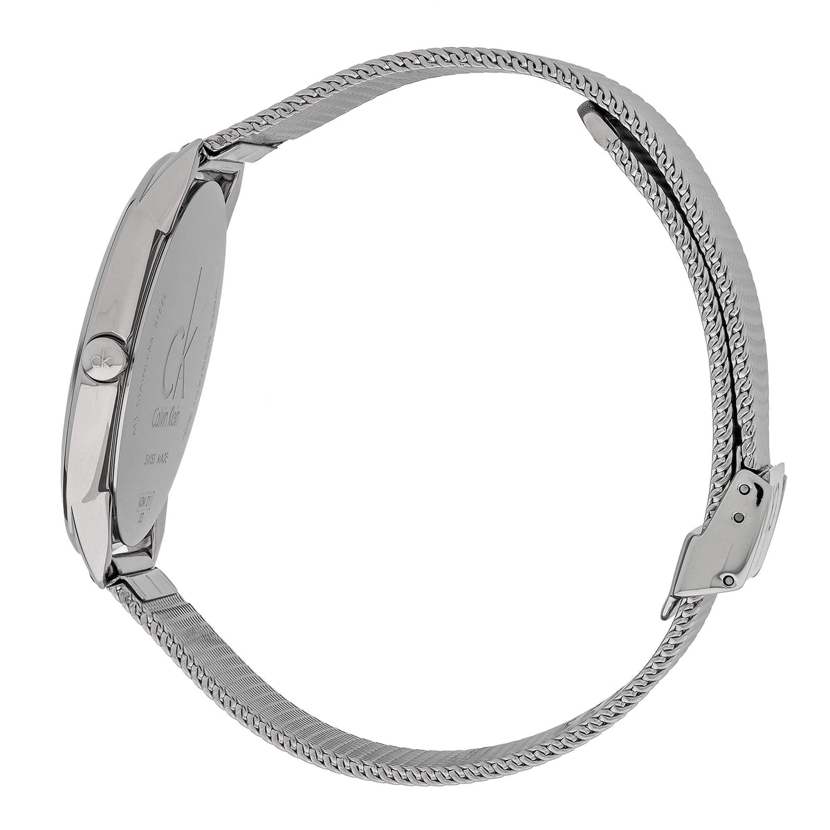  Shop Authentic Calvin Klein Minimal Blue Dial Silver Mesh Bracelet Watch for Men - K3M2112N - Luxxuri
