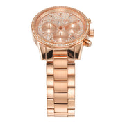  Shop Authentic Michael Kors Ritz Chronograph Rose Gold Dial Rose Gold Steel Strap Watch For Women - MK7302 - Luxxuri
