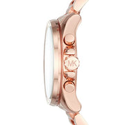 Shop Authentic Michael Kors Brecken Chronograph Quartz Rose Gold Dial Rose Gold Steel Strap Watch For Women - MK6367 - Luxxuri