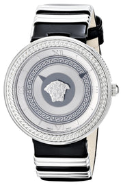  Shop Authentic Versace V Metal Icon Silver Dial Black & Silver Strap Watch for Women - VLC010014 - Luxxuri