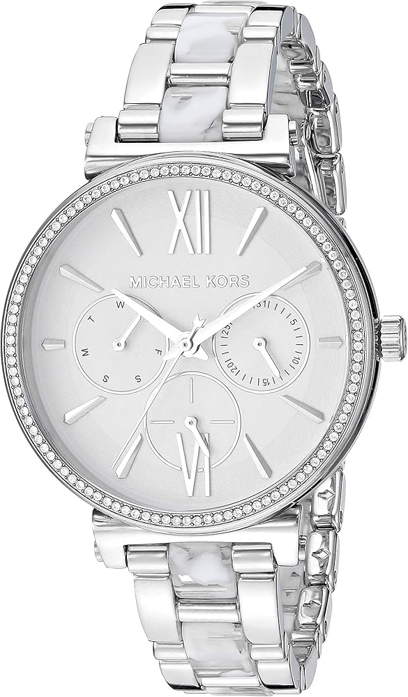  Shop Authentic Michael Kors Sofie Analog White Dial Silver Steel Strap Watch For Women - MK4345 - Luxxuri