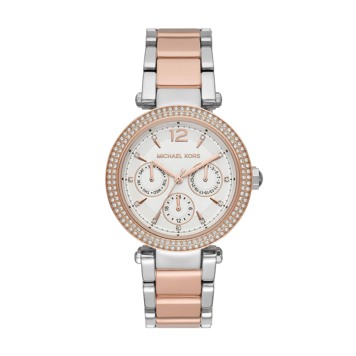  Shop Authentic Michael Kors Parker White Dial Two Tone Steel Strap Watch for Women - MK5820 - Luxxuri