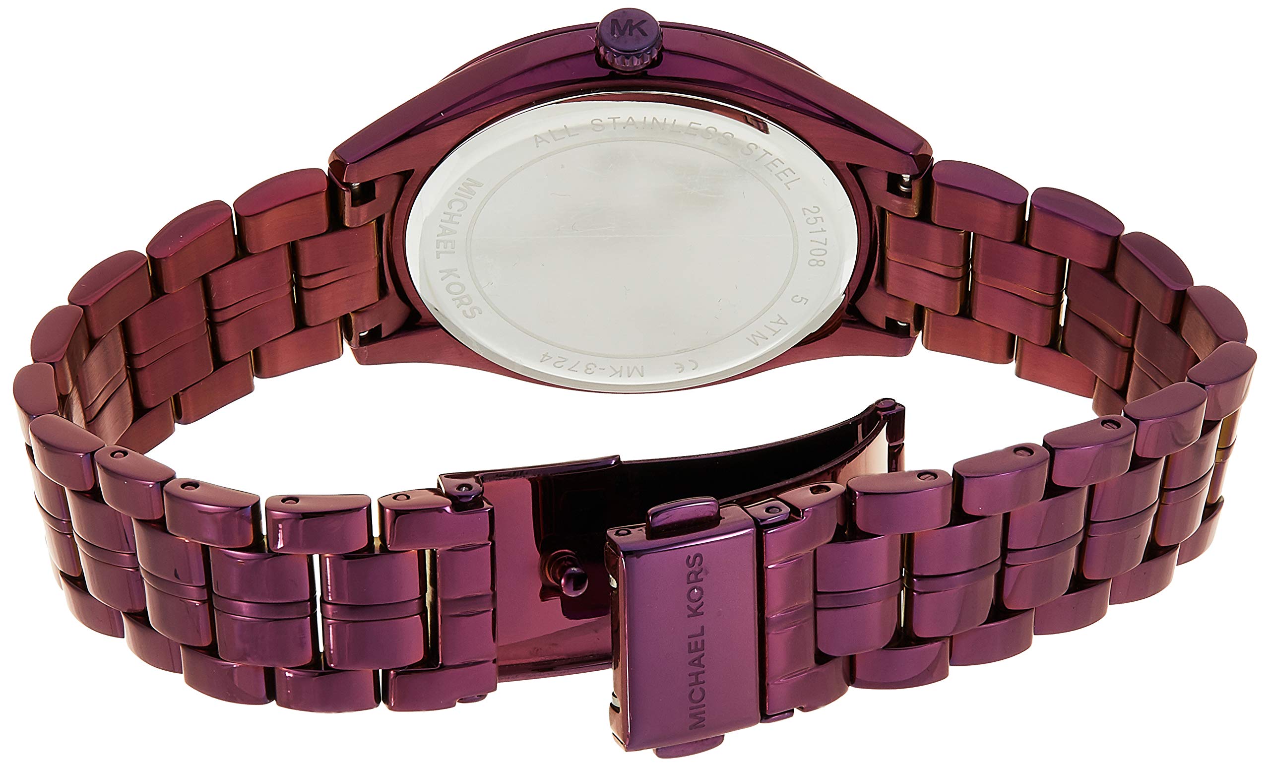  Shop Authentic Michael Kors Lauryn Black Dial Purple Steel Strap Watch for Women - MK3724 - Luxxuri