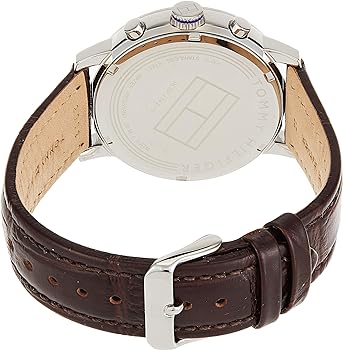  Shop Authentic Tommy Hilfiger Aiden Quartz Black Dial Brown Leather Strap Watch for Men - 1791309 - Luxxuri