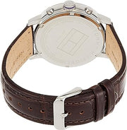  Shop Authentic Tommy Hilfiger Aiden Quartz Black Dial Brown Leather Strap Watch for Men - 1791309 - Luxxuri