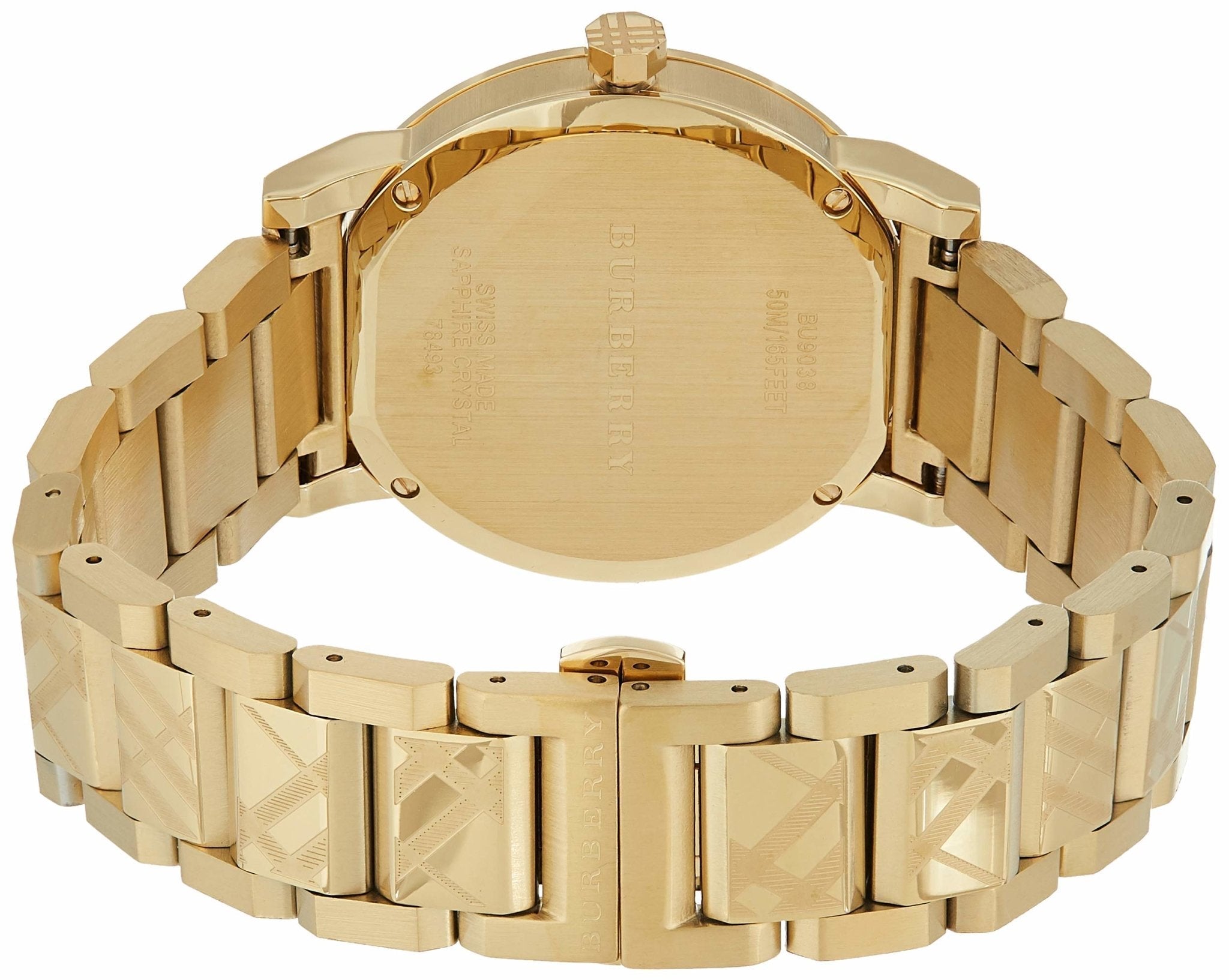  Shop Authentic Burberry The City Gold Dial Gold Steel Strap Watch for Men - BU9038 - Luxxuri