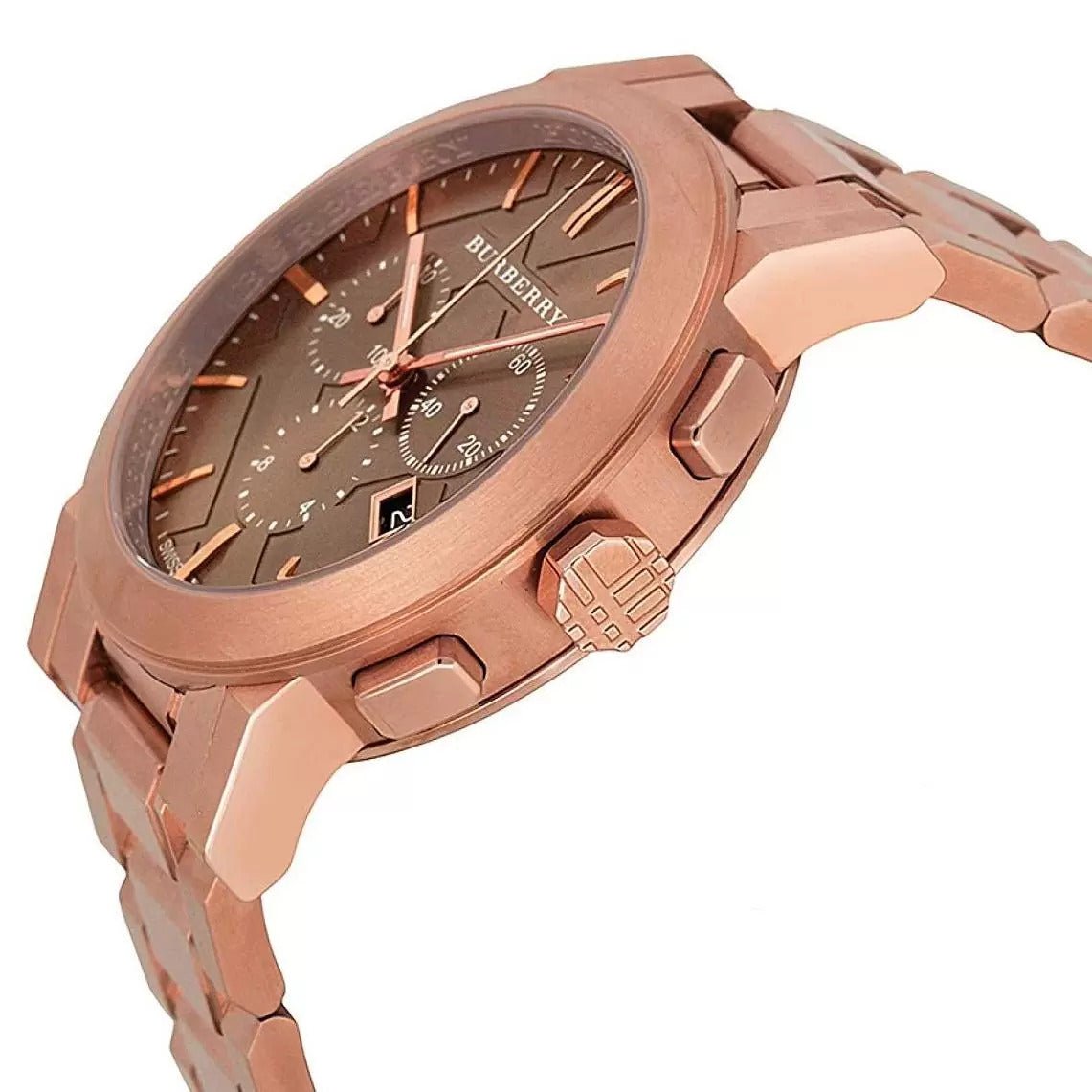  Shop Authentic Burberry The City Grey Dial Rose Gold Steel Strap Watch for Men - BU9353 - Luxxuri