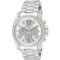  Shop Authentic Michael Kors Bradshaw Chronograph Silver Dial Silver Steel Strap Watch For Women - MK6537 - Luxxuri