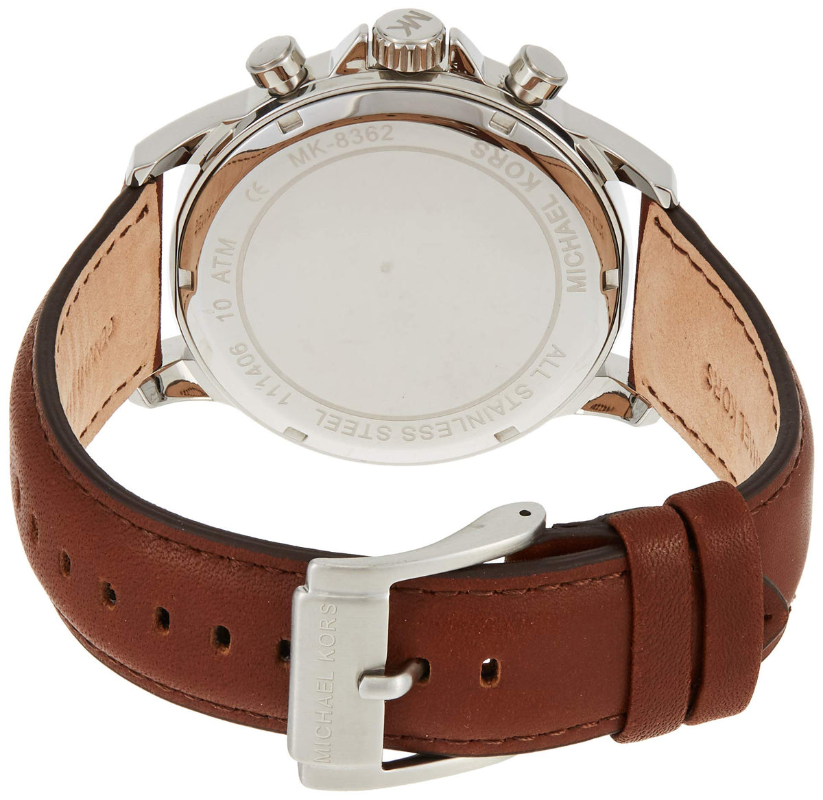 Shop Authentic Michael Kors Gage Chronograph Blue Dial Brown Leather Strap Watch For Men - MK8362 - Luxxuri