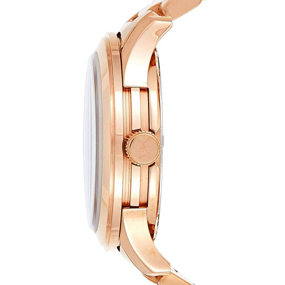  Shop Authentic Michael Kors Runway Blue Dial Rose Gold Stainless Steel Strap Watch for Women - MK7065 - Luxxuri