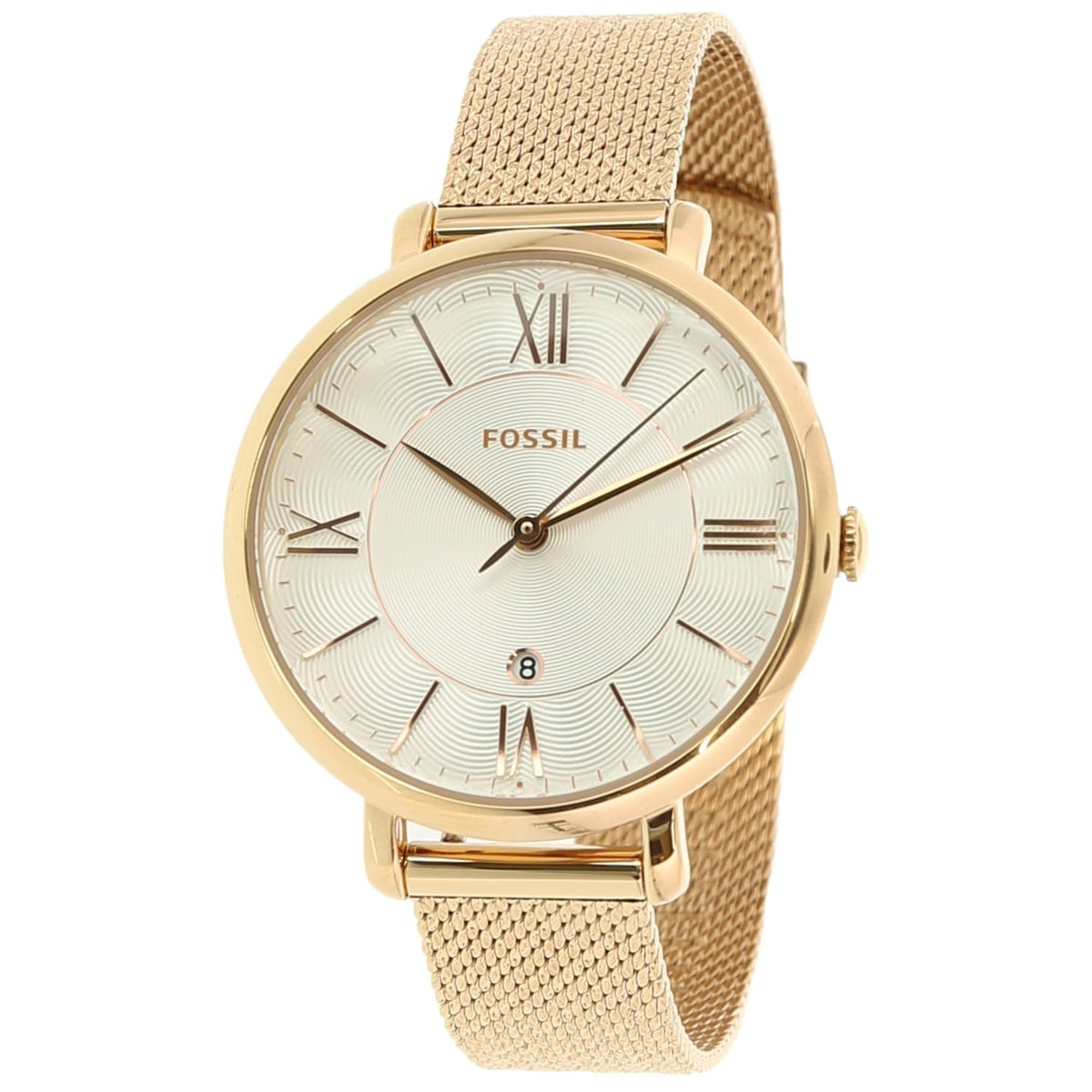  Shop Authentic Fossil Jacqueline Mother of Pearl White Dial Gold Mesh Strap Watch for Women - ES4352 - Luxxuri