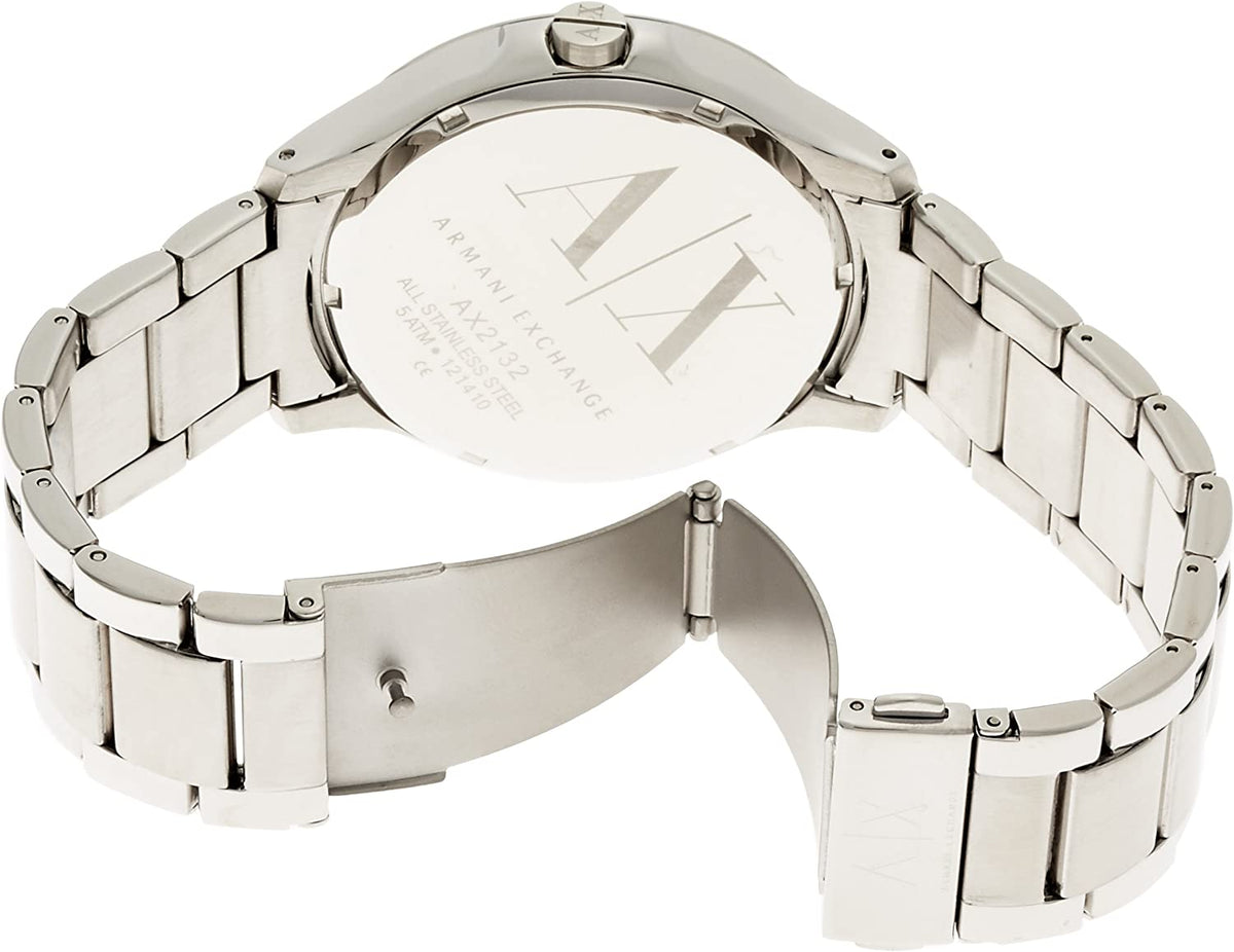  Shop Authentic Armani Exchange Hampton Chronograph Blue Dial Silver Steel Strap Watch For Men - AX2132 - Luxxuri