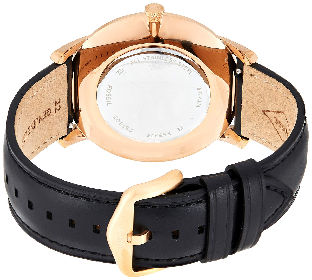  Shop Authentic Fossil The Minimalist Black Dial Black Leather Strap Watch for Men - FS5376 - Luxxuri
