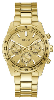  Shop Authentic Guess Analog Chronograph Gold Dial Gold Steel Strap Watch for Men - GW0329G3 - Luxxuri
