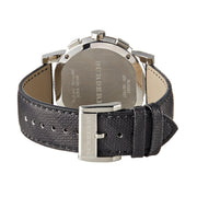  Shop Authentic Burberry The City Grey Dial Black Leather Strap Watch for Men - BU9362 - Luxxuri