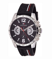  Shop Authentic Tommy Hilfiger Decker Quartz Black Dial Black Rubber Strap Watch for Men - 1791473 - Luxxuri